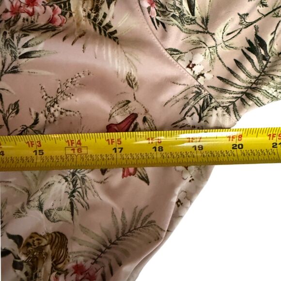 Robert Louis Pink Tiger Print Dress Size L - Picture 11 of 12